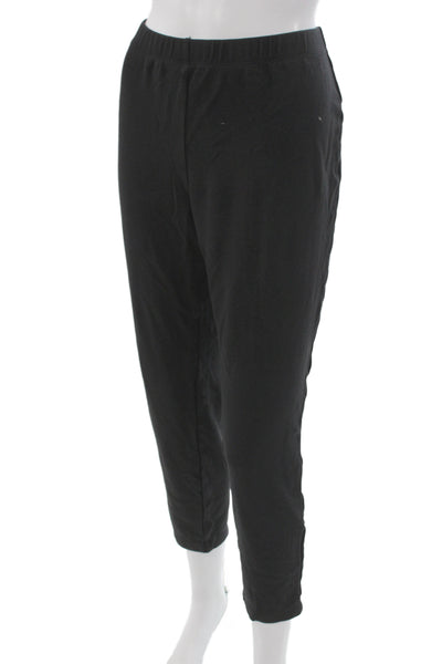 St. John Collection Womens Ankle Cropped Pants Black Size L