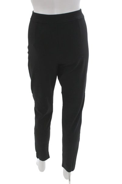St. John Sport Womens Ankle Cropped Black Cotton Spandex Pants Size 10