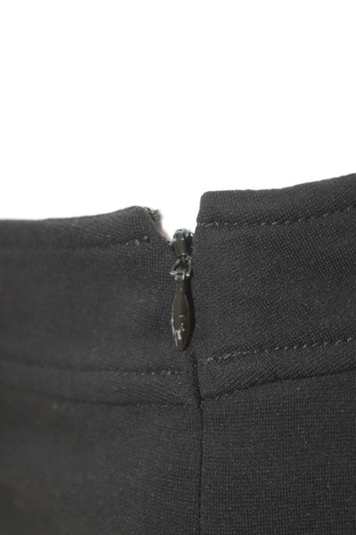 St. John Sport Womens Ankle Cropped Black Cotton Spandex Pants Size 10