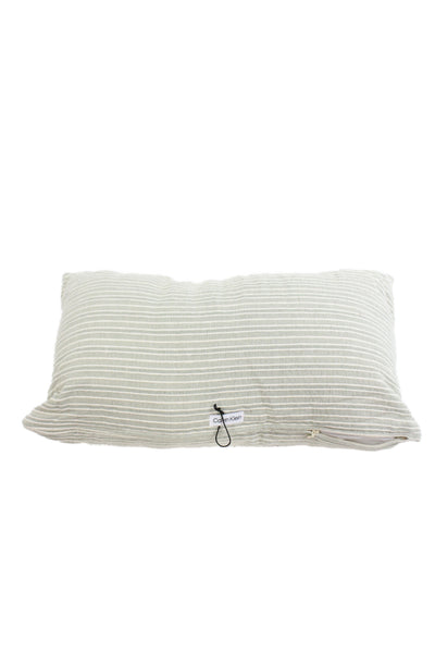Calvin Klein Unisex Adult Striped Decorative Pillow Green White 12"x20"