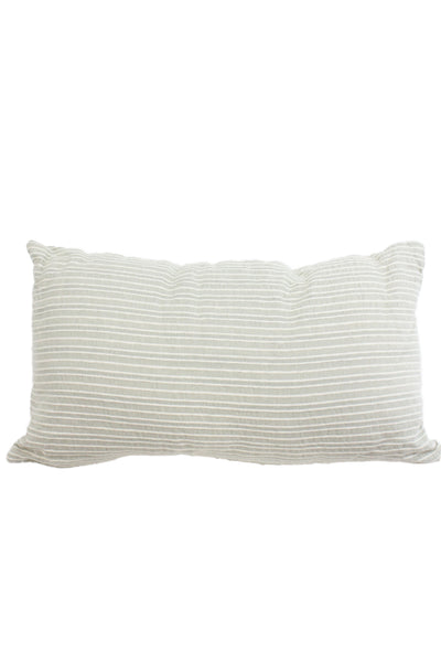 Calvin Klein Unisex Adult Striped Decorative Pillow Green White 12"x20"
