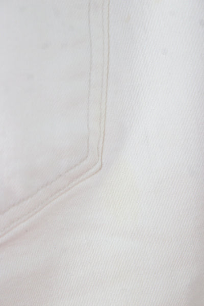 Citizens of Humanity Women Skinny Tapered White Jeans Mid Rise Size 26