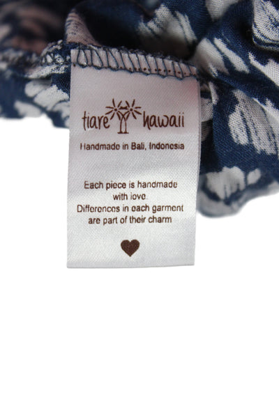 Tiare Hawaii Womens Mini Flare Skort Dark Blue Rayon Size One Size