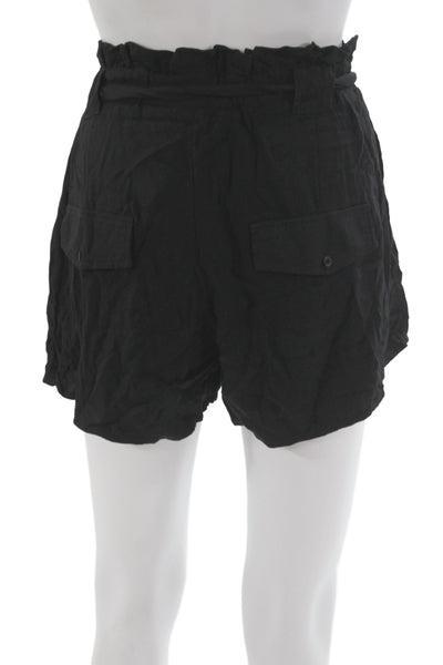 Jack by BB DAKOTA Unisex Bohemian Black Rayon Button Shorts Size L