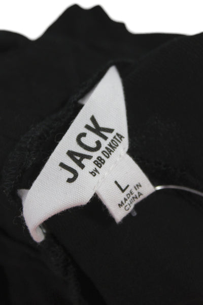 Jack by BB DAKOTA Unisex Bohemian Black Rayon Button Shorts Size L