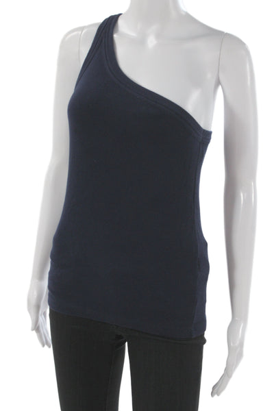 Banana Republic Womens Dark Blue Basic Tank 96% Cotton Size M