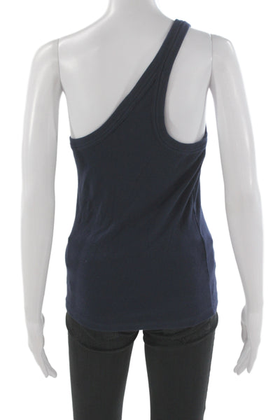 Banana Republic Womens Dark Blue Basic Tank 96% Cotton Size M