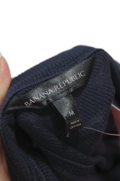 Banana Republic Womens Dark Blue Basic Tank 96% Cotton Size M