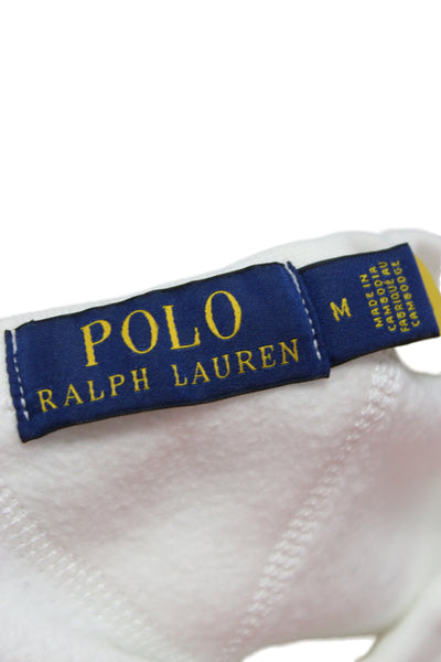Polo Ralph Lauren Mens Pullover Sweatshirt White Crew Neck Size M