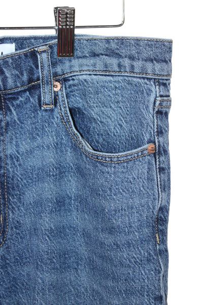 Pistola Unisex Straight Jeans Dark Blue Mid Rise 30in Inseam Size 28