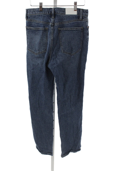 Pistola Unisex Straight Jeans Dark Blue Mid Rise 30in Inseam Size 28