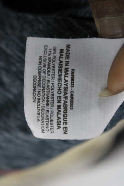 Nike Womens Pullover Sweatshirt Dark Gray Mock Neck Zip Size M