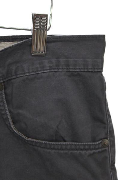 Rag & Bone Mens Chino Shorts Dark Gray 100% Cotton Button Size 33