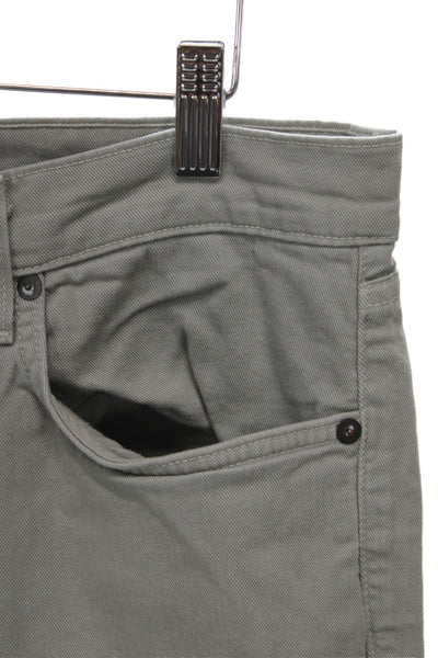 J Brand Mens Chino Pants Gray Button Fly 32in Inseam Size 33