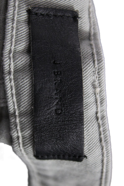 J Brand Mens Chino Pants Gray Button Fly 32in Inseam Size 33