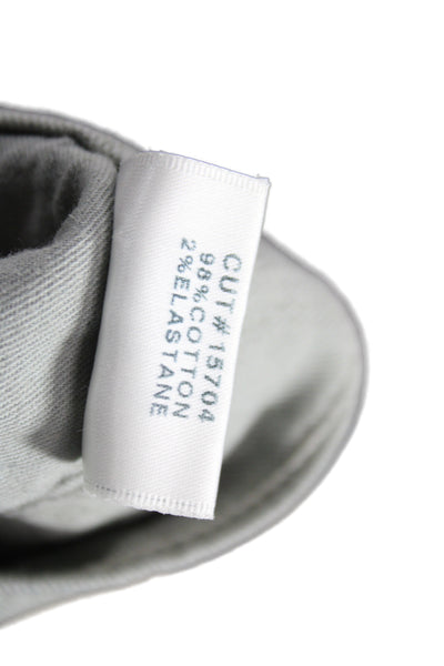 J Brand Mens Chino Pants Gray Button Fly 32in Inseam Size 33