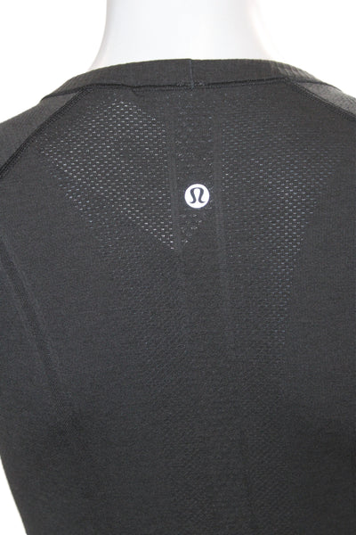 Lululemon Women Basic Sleeveless Cotton Crew Neck Top Black Size 4