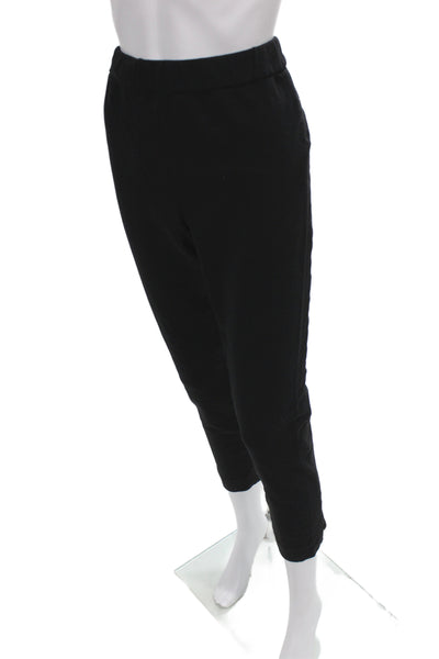 Kate Spade New York Womens Ankle Cropped Black Cotton Polyester Pants Size L