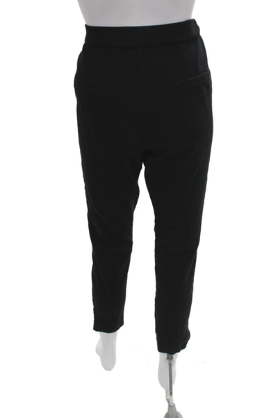 Kate Spade New York Womens Ankle Cropped Black Cotton Polyester Pants Size L