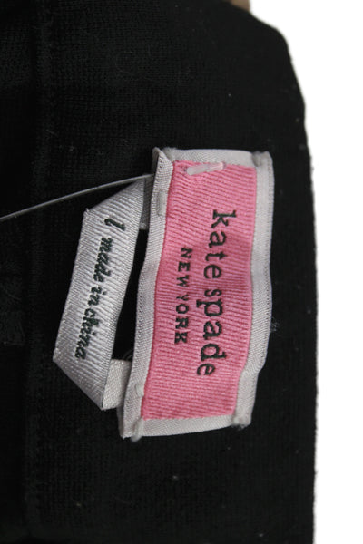 Kate Spade New York Women Ankle Cropped Pants Black Size L