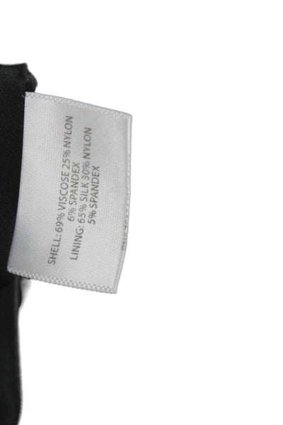 Eileen Fisher Women Sheath Tank Dress Black Square Neck Knee Length Size M