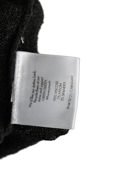 Eileen Fisher Unisex Dark Gray Pullover Sweater Long Sleeve Round Neck Size M