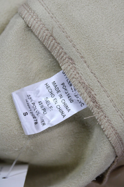 Vici Womens Military Jacket Tan Collared Long Sleeve Polyester Fall Size S