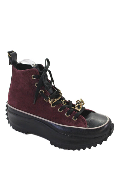 Converse Womens All Star Chuck Taylor Platform Sneakers Shoes Maroon Size 9
