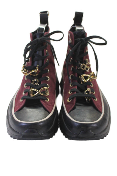 Converse Womens All Star Chuck Taylor Platform Sneakers Shoes Maroon Size 9