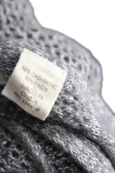 Inhabit Unisex Pullover Sweater Gray 60% Cashmere 40% Linen Round Neck Size S