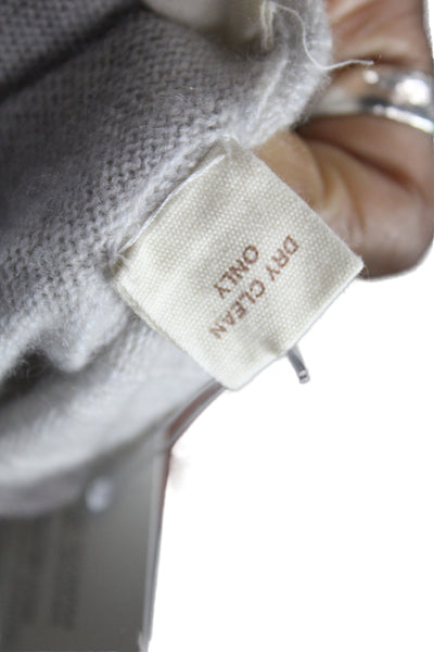 Inhabit Unisex 100% Cashmere Mock Neck Pullover Sweater Beige Size S