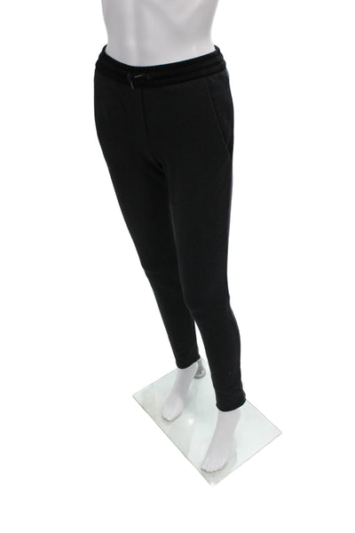 Maje Womens Jogger Sweatpants Black Drawstring 65% Polyester 35% Cotton Size S
