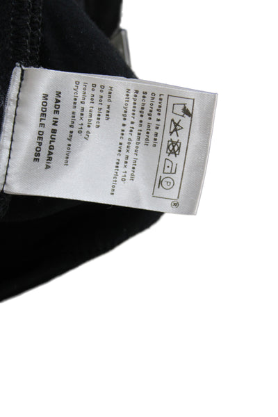 Maje Womens Jogger Sweatpants Black Drawstring 65% Polyester 35% Cotton Size S