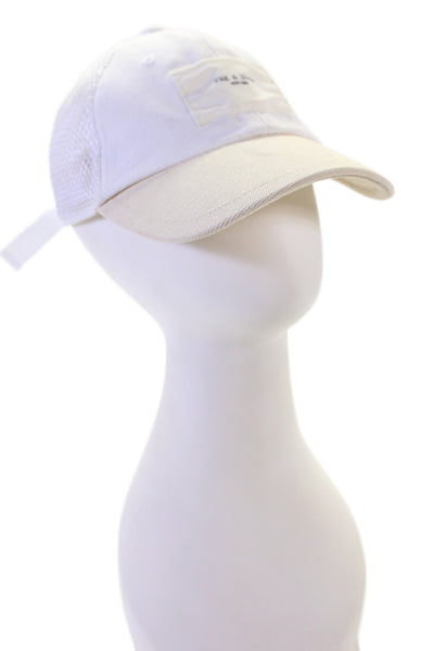 Rag & Bone Womens Mesh Back Baseball Hat White Beige Size One Size