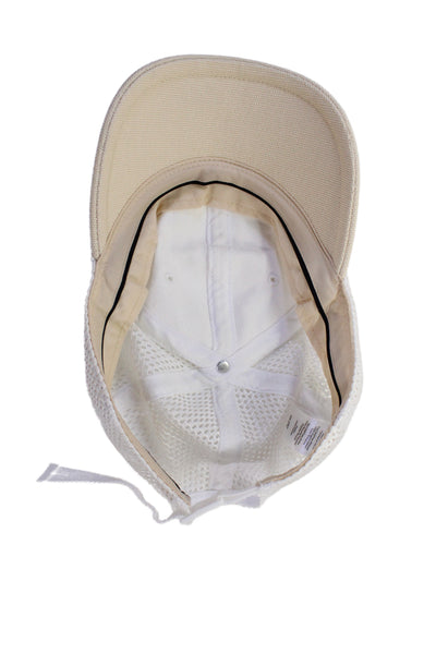 Rag & Bone Womens Mesh Back Baseball Hat White Beige Size One Size