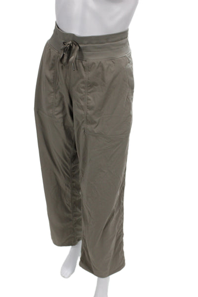 Lululemon Women Gray Jogger Pants Drawstring Polyester Spandex Size 12