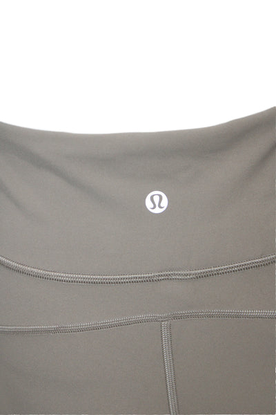 Lululemon Women Gray Jogger Pants Drawstring Polyester Spandex Size 12