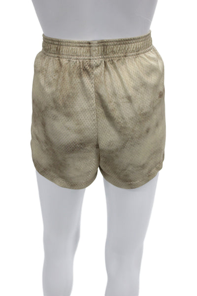 Kith Mens Beige Army 100% Polyester Shorts Preowned Size M