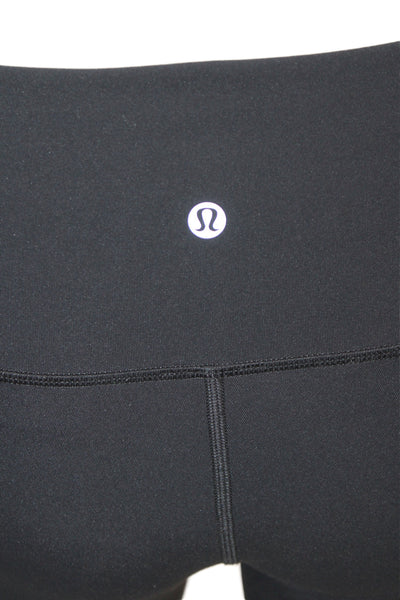 Lululemon Women Ankle Leggings Black Nylon Size 6