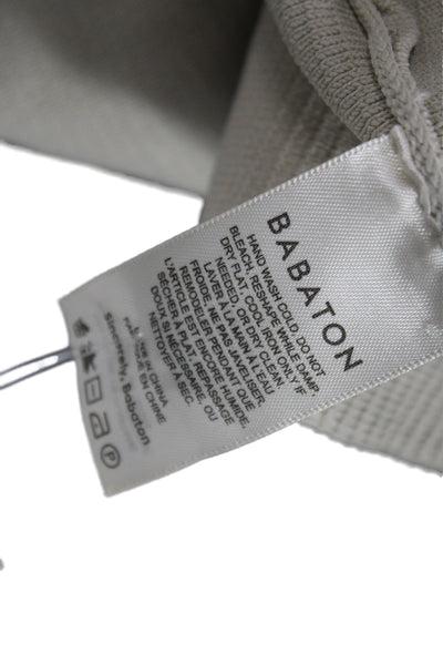 Babaton Womens Beige Cotton Polyester Square Neck Camisole Sleeveless Size L