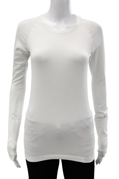 Lululemon Womens Nylon Crew Neck T Shirt White Size S