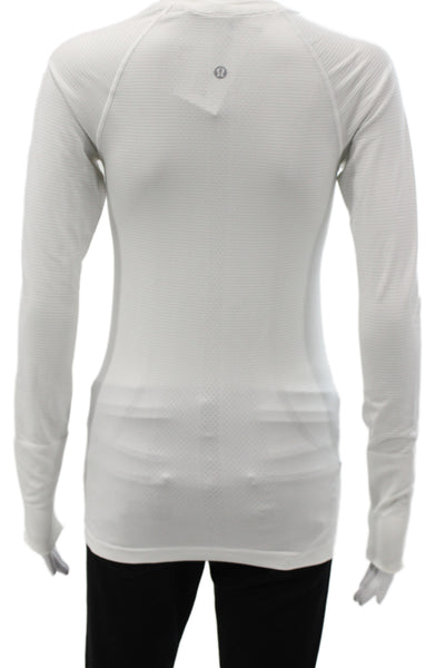 Lululemon Womens Nylon Crew Neck T Shirt White Size S