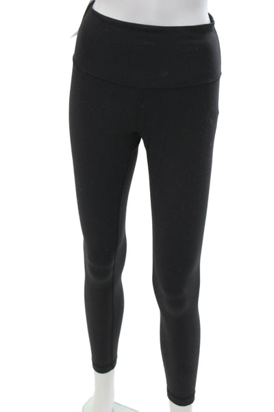 Alo Women Black Nylon Ankle Leggings Size S