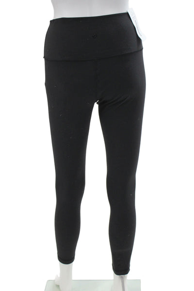 Alo Women Black Nylon Ankle Leggings Size S
