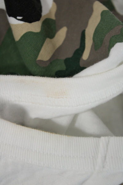 Play Comme Des Garcons Unisex Camouflage Graphic Cotton Jersey T-Shirt Size L