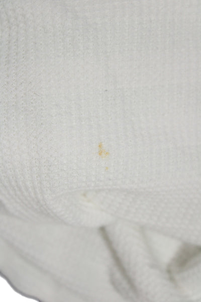 Splendid Women Full-zip Hoodie White Long Sleeve Pima Modal Size L