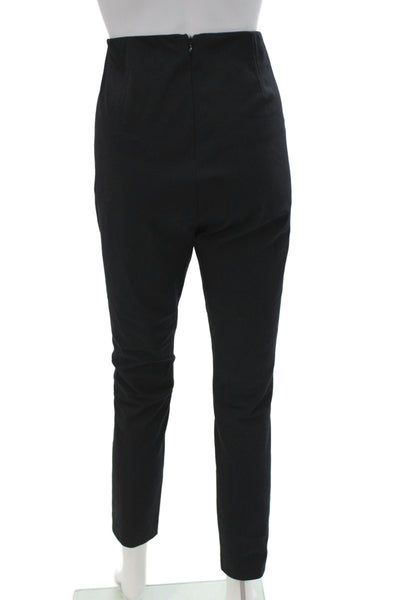 Rag & Bone Womens Cropped Ankle Pants Black Zip Size 8