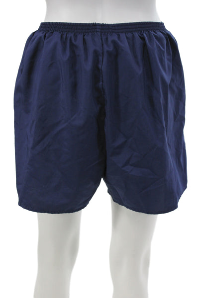 Nike Mens Dark Blue Sports Polyester Solid Shorts Size M