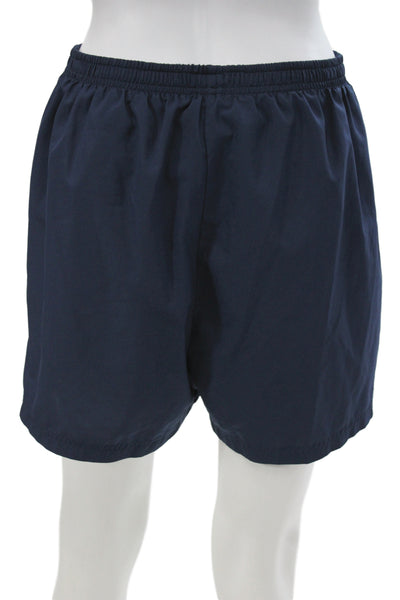 Nike Mens Sweat Shorts Dark Blue Polyester Solid Sports Size L