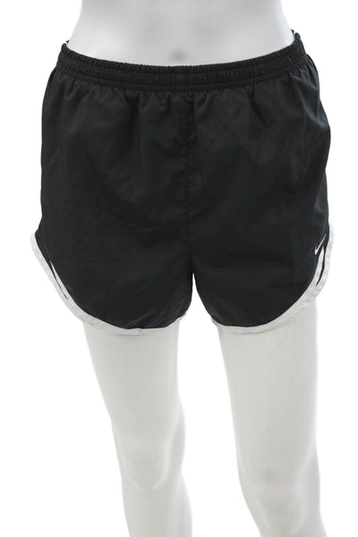 Nike Unisex Sports Shorts Black 100% Polyester Solid Size M